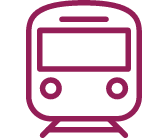 電車でのアクセス