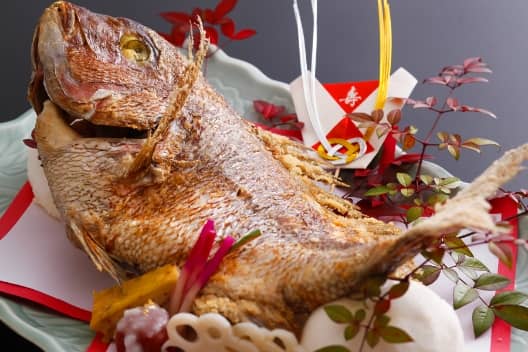 鯛の塩姿焼き