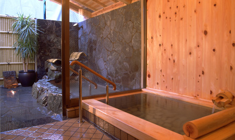 Private open-air baths